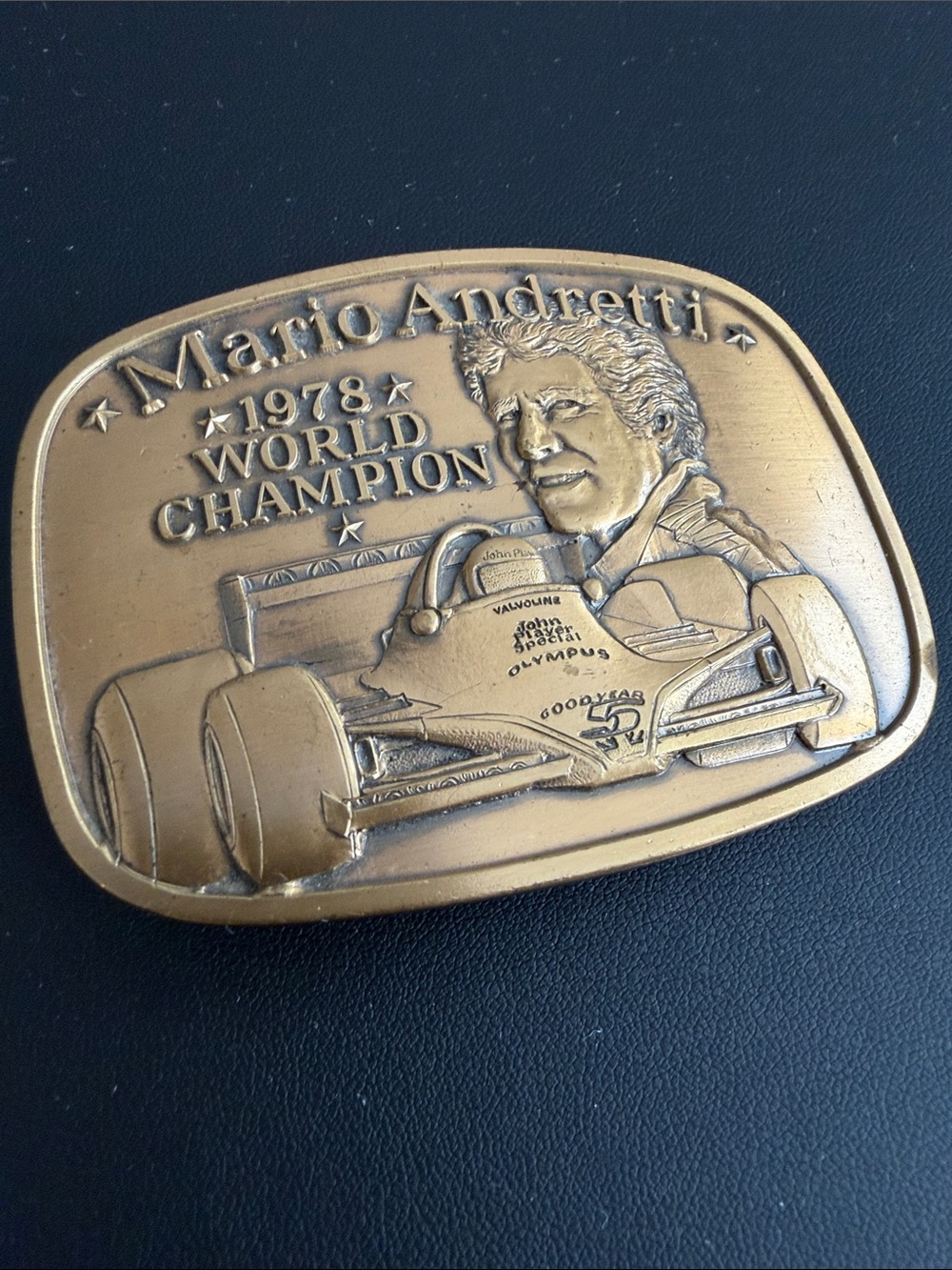 RARE VINTAGE Formula 1 1978 World Champion Gold Belt Buckle